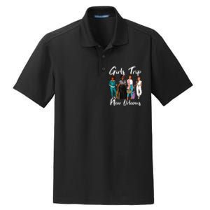 Girl Trip New Orleans For Melanin Afro Black Vacation Women Dry Zone Grid Polo