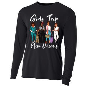 Girl Trip New Orleans For Melanin Afro Black Vacation Women Cooling Performance Long Sleeve Crew