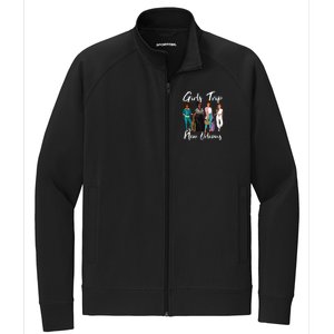 Girl Trip New Orleans For Melanin Afro Black Vacation Women Stretch Full-Zip Cadet Jacket