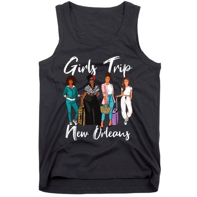 Girl Trip New Orleans For Melanin Afro Black Vacation Women Tank Top