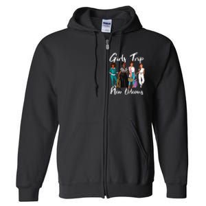 Girl Trip New Orleans For Melanin Afro Black Vacation Women Full Zip Hoodie