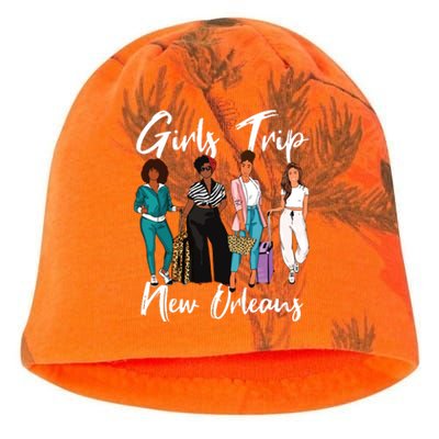 Girl Trip New Orleans For Melanin Afro Black Vacation Women Kati - Camo Knit Beanie