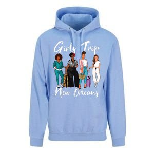 Girl Trip New Orleans For Melanin Afro Black Vacation Women Unisex Surf Hoodie