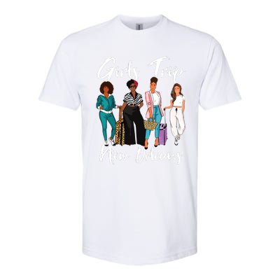 Girl Trip New Orleans For Melanin Afro Black Vacation Women Softstyle® CVC T-Shirt