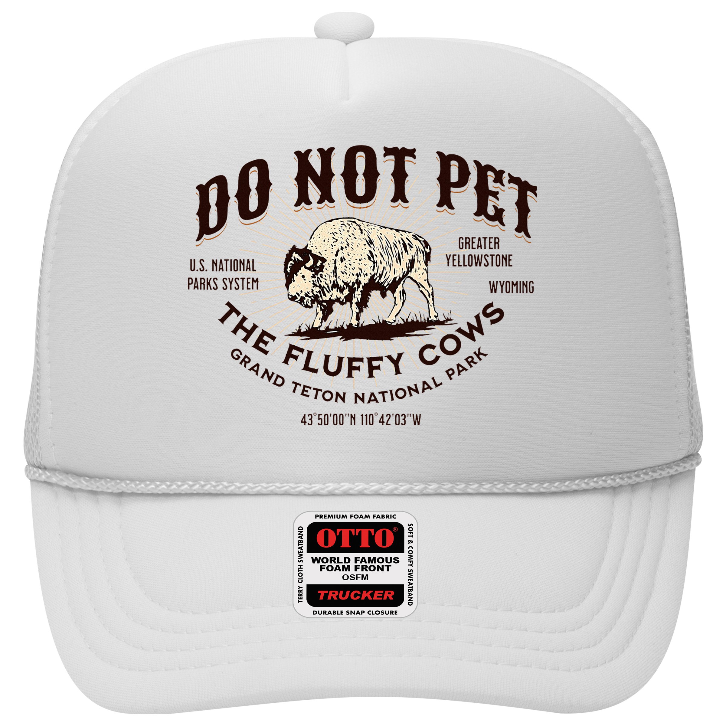 Grand Teton National Park Do Not Pet The Fluffy Cows Bison Hat