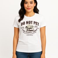 Grand Teton National Park Do Not Pet The Fluffy Cows Bison Womens T-Shirt