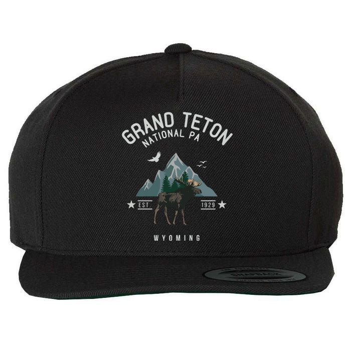 Grand Teton National Park Wool Snapback Cap