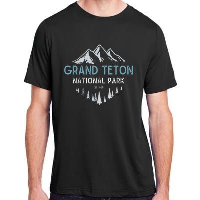 Grand Teton National Park Est 1929 National Park Adult ChromaSoft Performance T-Shirt