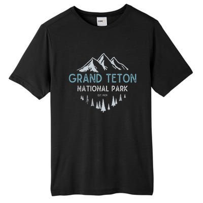 Grand Teton National Park Est 1929 National Park Tall Fusion ChromaSoft Performance T-Shirt