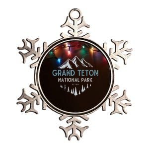 Grand Teton National Park Est 1929 National Park Metallic Star Ornament