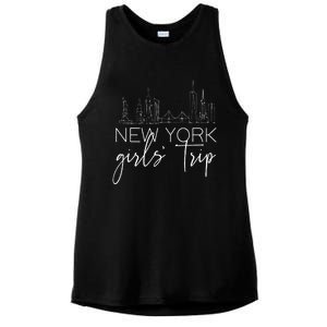 Girls Trip New York City Girlfriend Sisters Weekend Vacation Ladies PosiCharge Tri-Blend Wicking Tank