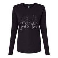 Girls Trip New York City Girlfriend Sisters Weekend Vacation Womens Cotton Relaxed Long Sleeve T-Shirt