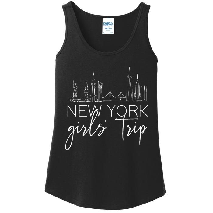 Girls Trip New York City Girlfriend Sisters Weekend Vacation Ladies Essential Tank