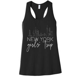 Girls Trip New York City Girlfriend Sisters Weekend Vacation Women's Racerback Tank