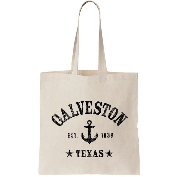 Galveston Tx Nautical Design W. Anchor & Details Est. 1839 Bag