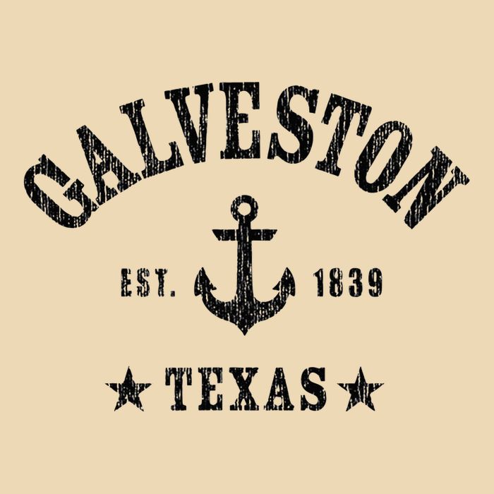 Galveston Tx Nautical Design W. Anchor & Details Est. 1839 Bag
