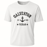 Galveston Tx Nautical Design W. Anchor & Details Est. 1839 Performance Shirt