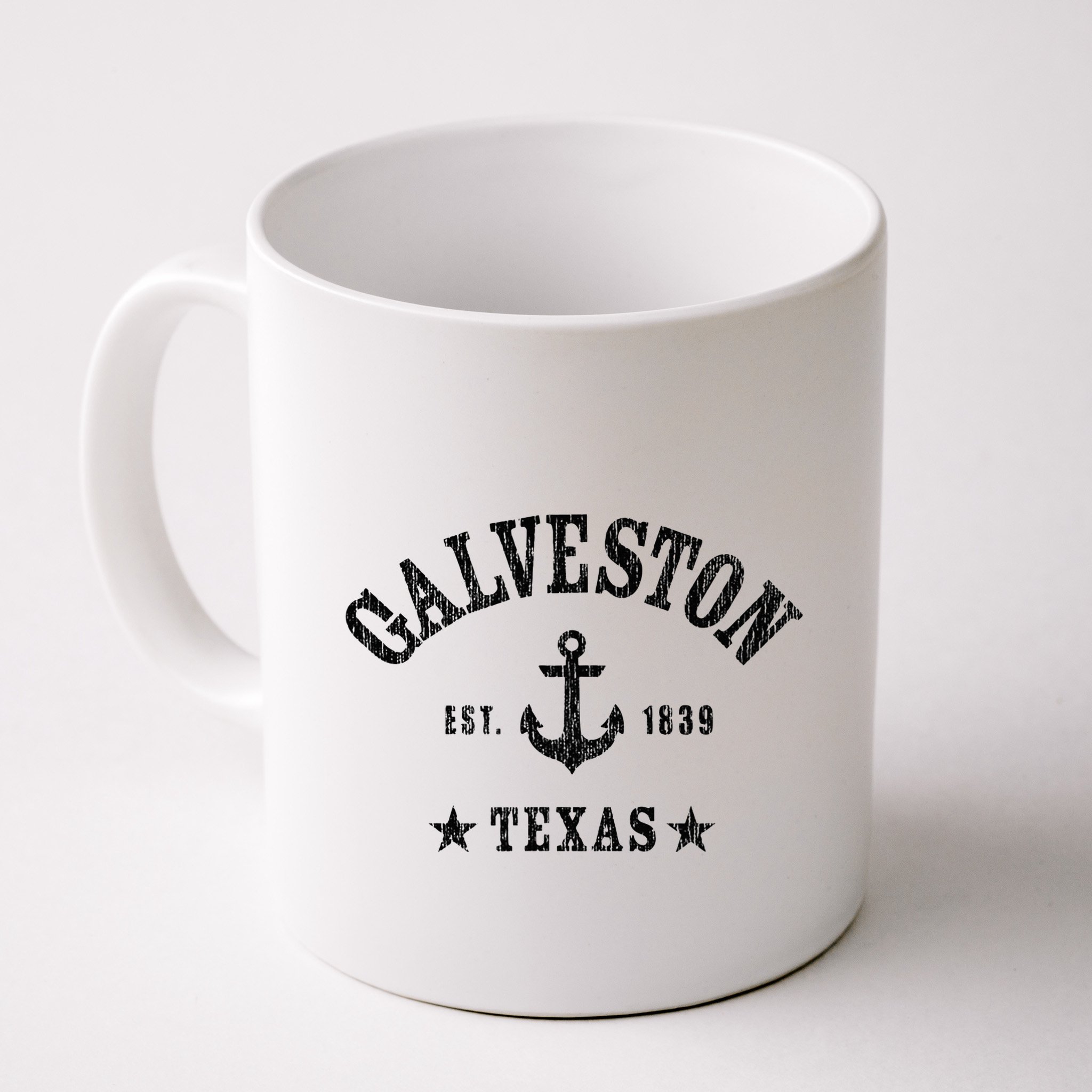 Galveston Tx Nautical Design W. Anchor & Details Est. 1839 Mug