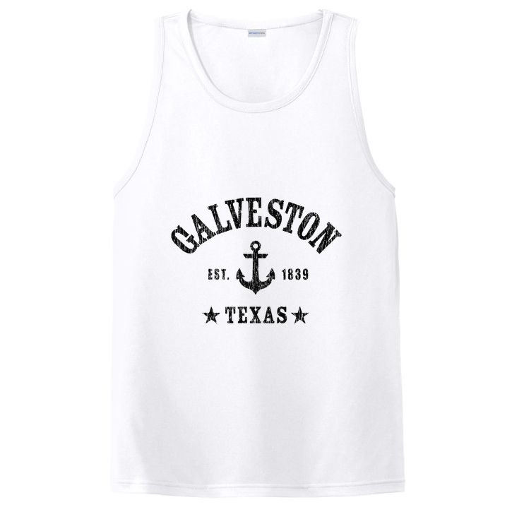Galveston Tx Nautical Design W. Anchor & Details Est. 1839 PosiCharge Competitor Tank