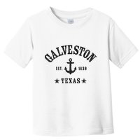 Galveston Tx Nautical Design W. Anchor & Details Est. 1839 Toddler T-Shirt