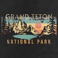 Grand Teton National Park 7 Panel Mesh Trucker Snapback Hat