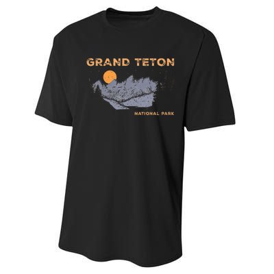 Grand Teton National Park Wyoming Performance Sprint T-Shirt