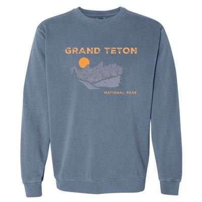 Grand Teton National Park Wyoming Garment-Dyed Sweatshirt