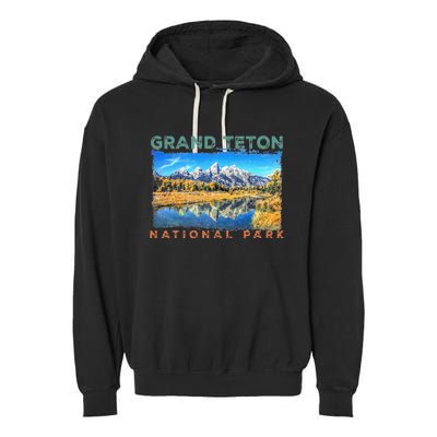 Grand Teton National Park Moose Garment-Dyed Fleece Hoodie