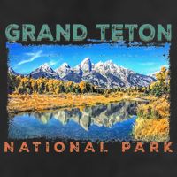 Grand Teton National Park Moose 7 Panel Mesh Trucker Snapback Hat
