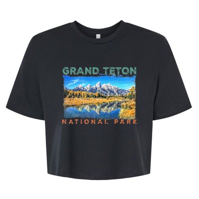 Grand Teton National Park Moose Bella+Canvas Jersey Crop Tee