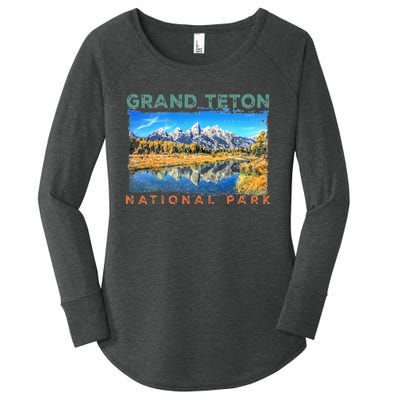 Grand Teton National Park Moose Women's Perfect Tri Tunic Long Sleeve Shirt