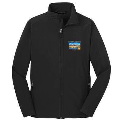 Grand Teton National Park Moose Core Soft Shell Jacket