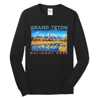 Grand Teton National Park Moose Tall Long Sleeve T-Shirt