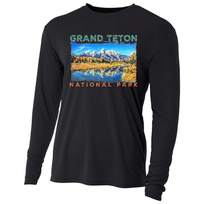 Grand Teton National Park Moose Cooling Performance Long Sleeve Crew