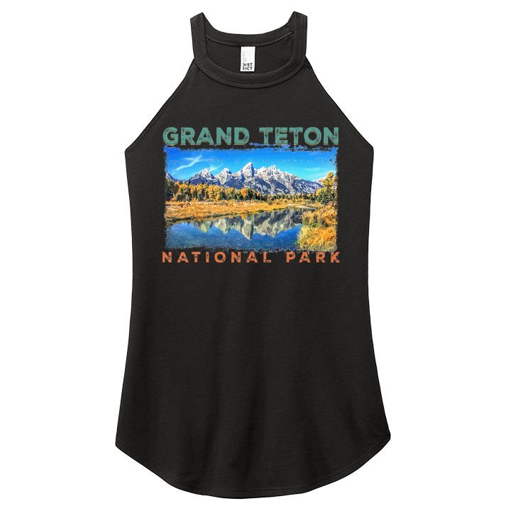 Grand Teton National Park Moose Women's Perfect Tri Rocker Tank