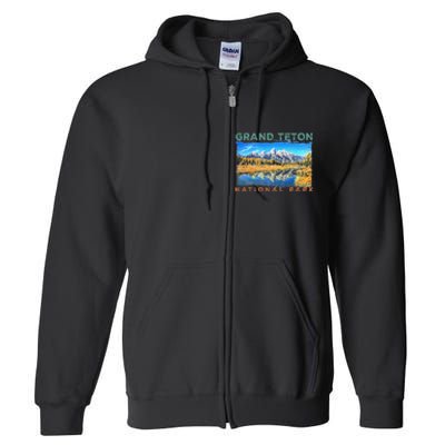 Grand Teton National Park Moose Full Zip Hoodie