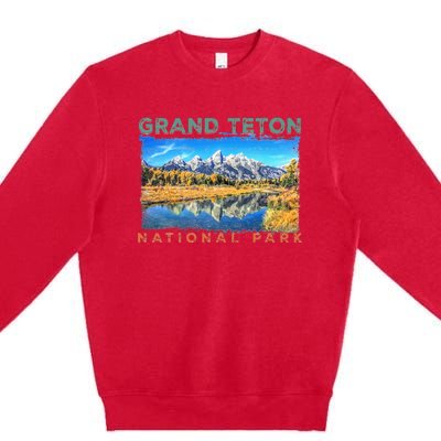 Grand Teton National Park Moose Premium Crewneck Sweatshirt