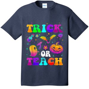 Groovy Trick Or Teach Ghost Teacher Halloween Costume Wo T-Shirt