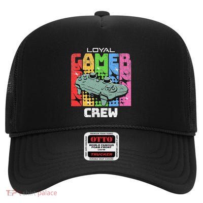 Gaming Team Online Tournaments Lan Party Crew Gamer High Crown Mesh Back Trucker Hat