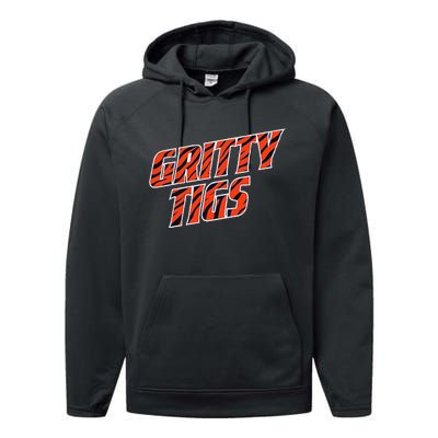 Gritty Tigs October Ready Baseball Fans 2024 Performance Fleece Hoodie