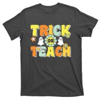 Groovy Trick Or Teach Halloween Teacher Life Retro Vintage T-Shirt