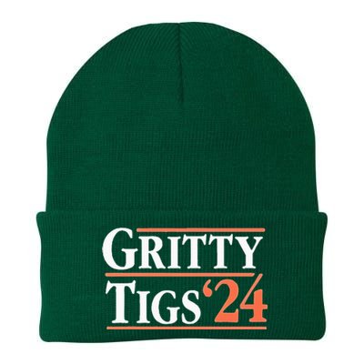 Gritty Tigs October Ready 2024 Playoff Baseball Season Knit Cap Winter Beanie