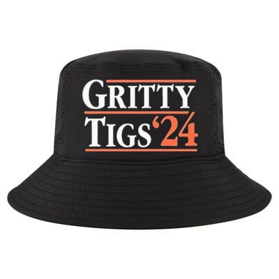 Gritty Tigs October Ready 2024 Playoff Baseball Season Cool Comfort Performance Bucket Hat