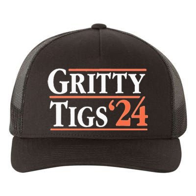 Gritty Tigs October Ready 2024 Playoff Baseball Season Yupoong Adult 5-Panel Trucker Hat