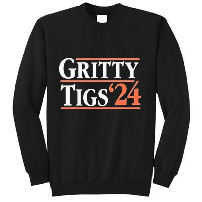 Gritty Tigs October Ready 2024 Playoff Baseball Season Sweatshirt