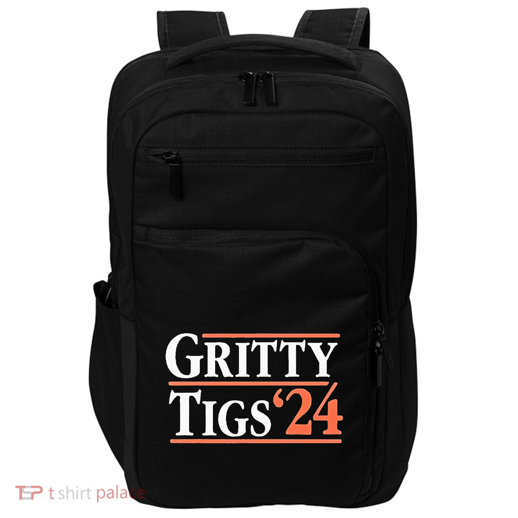 Gritty Tigs October Ready 2024 Playoff Baseball Season Impact Tech Backpack