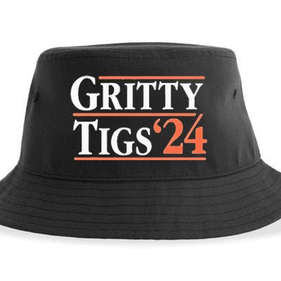 Gritty Tigs October Ready 2024 Playoff Baseball Season Sustainable Bucket Hat