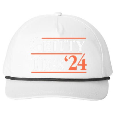 Gritty Tigs October Ready 2024 Playoff Baseball Season Snapback Five-Panel Rope Hat