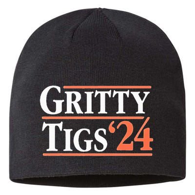 Gritty Tigs October Ready 2024 Playoff Baseball Season Sustainable Beanie
