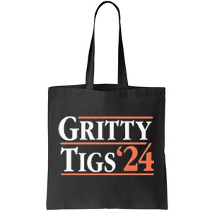 Gritty Tigs October Ready 2024 Playoff Baseball Season Tote Bag